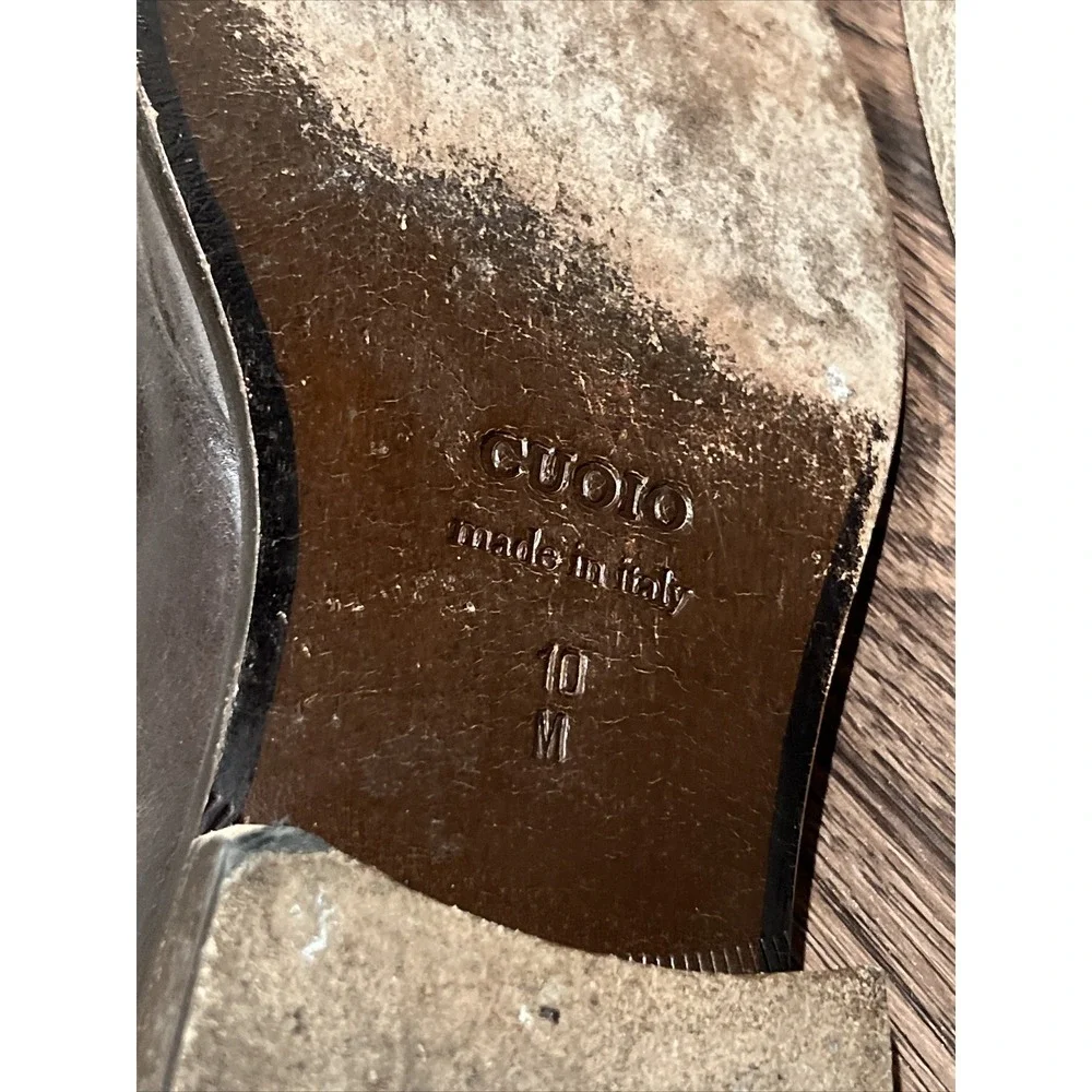 Mercanti Fiorentini Italy Brown Leather Loafers Mens Size 10 M
